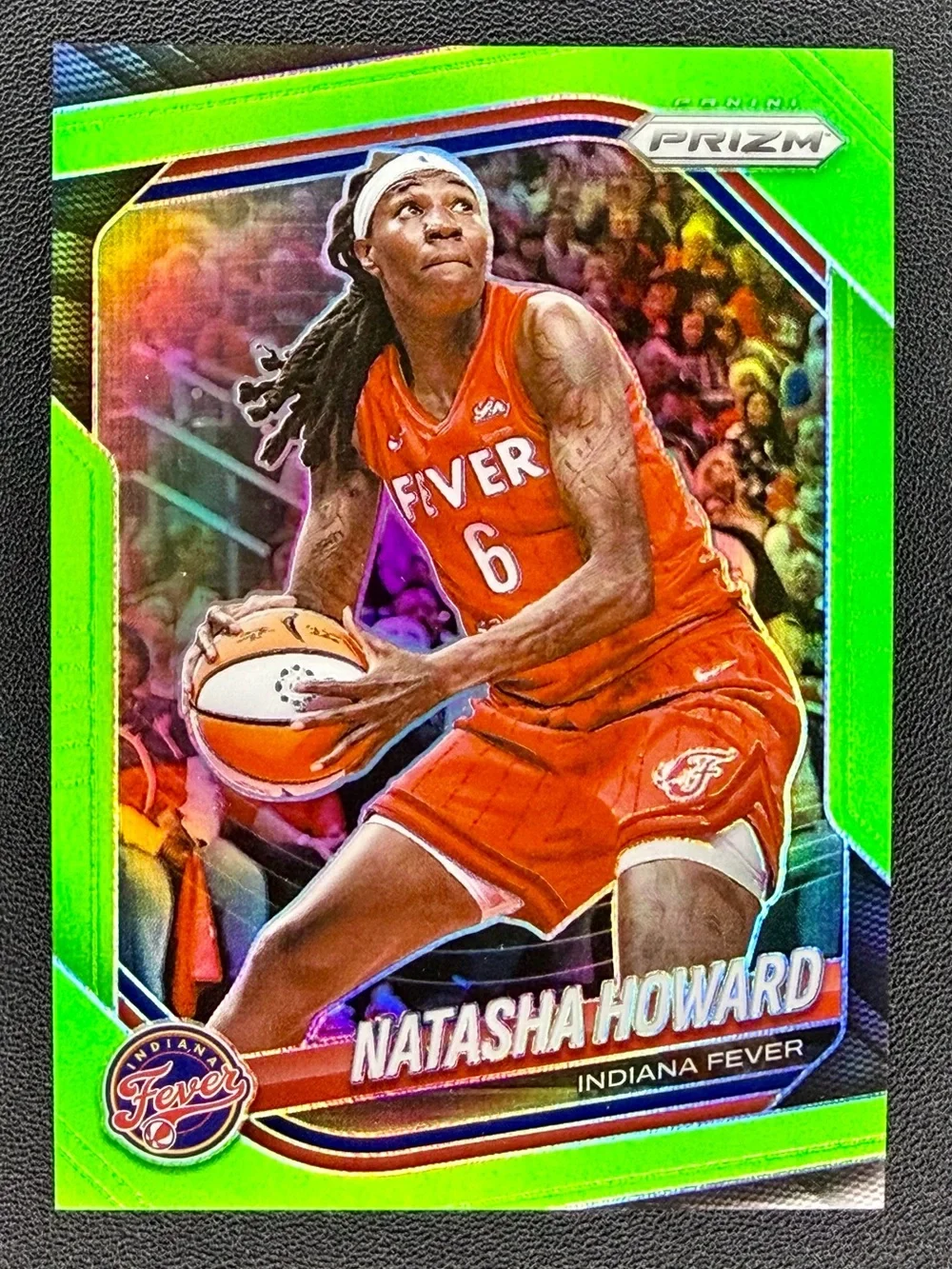 2025-26 Panini WNBA Prizm NATASHA HOWARD Lime Green Holo /225 #54 Indiana Fever